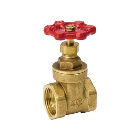 Thrifco Plumbing 1 Inch FIP Brass Gate Valve, Economy 6417005